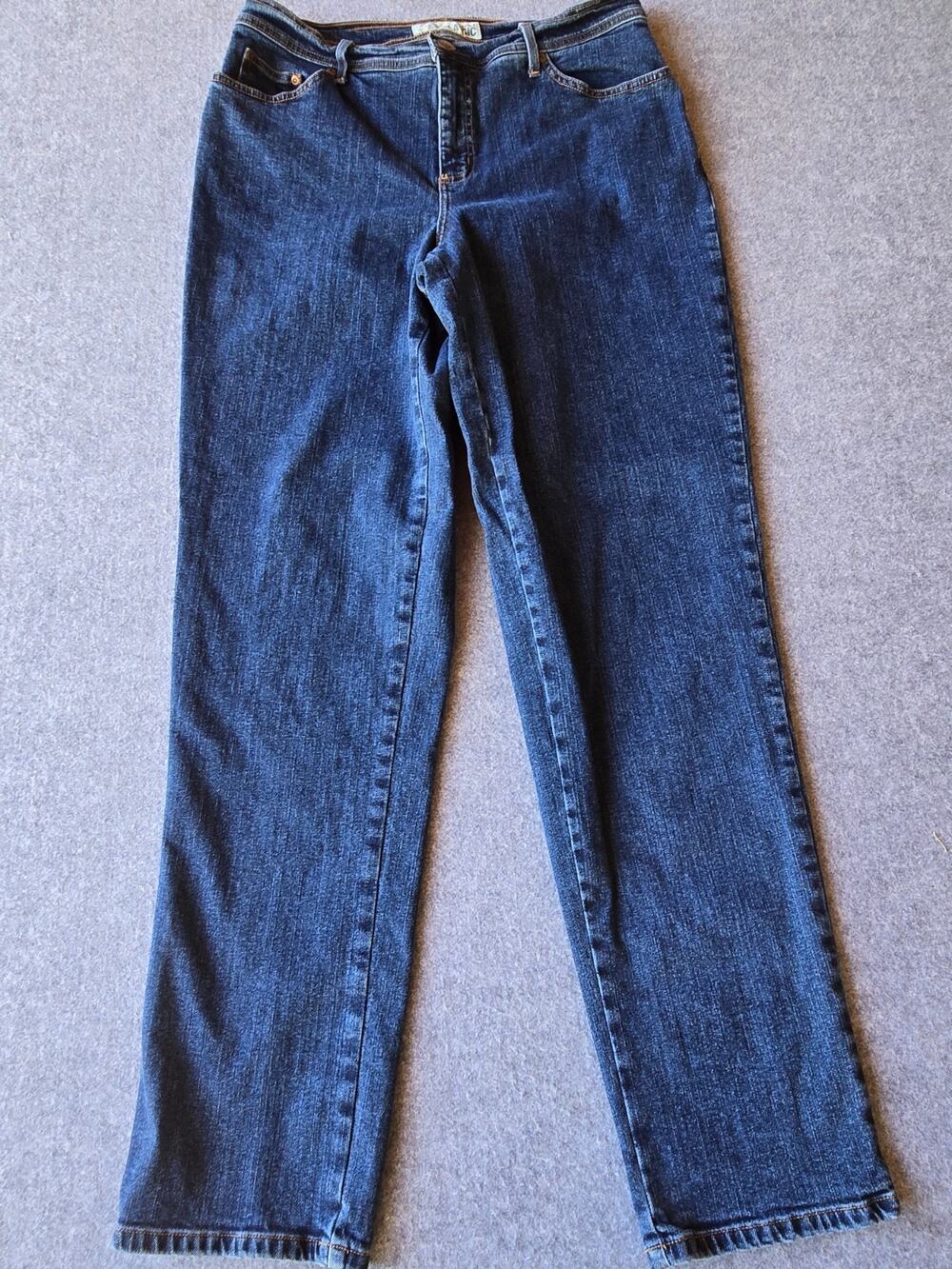 Faded Glory Women's Jeans Classic Stretch Straight Leg Size 16W Tall (34"x33")